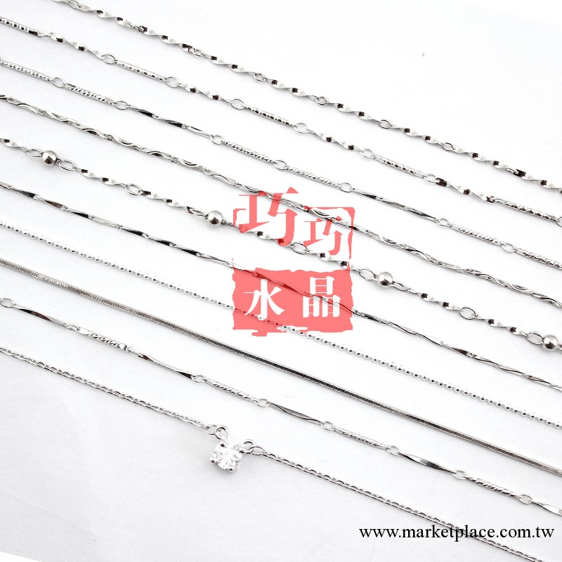 S925銀 禮品 飾品 銀鏈子 女式10款七夕情人節禮物 夏天必備款工廠,批發,進口,代購