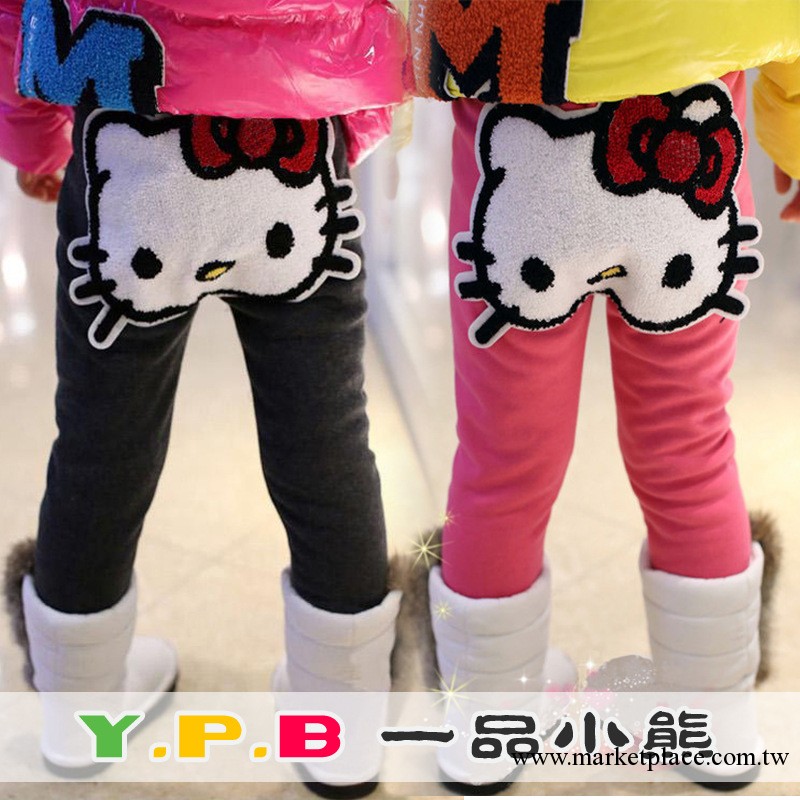 DK0884 品牌童裝 兒童打底褲 Hallo kitty毛巾繡暖倍兒女童打底褲工廠,批發,進口,代購