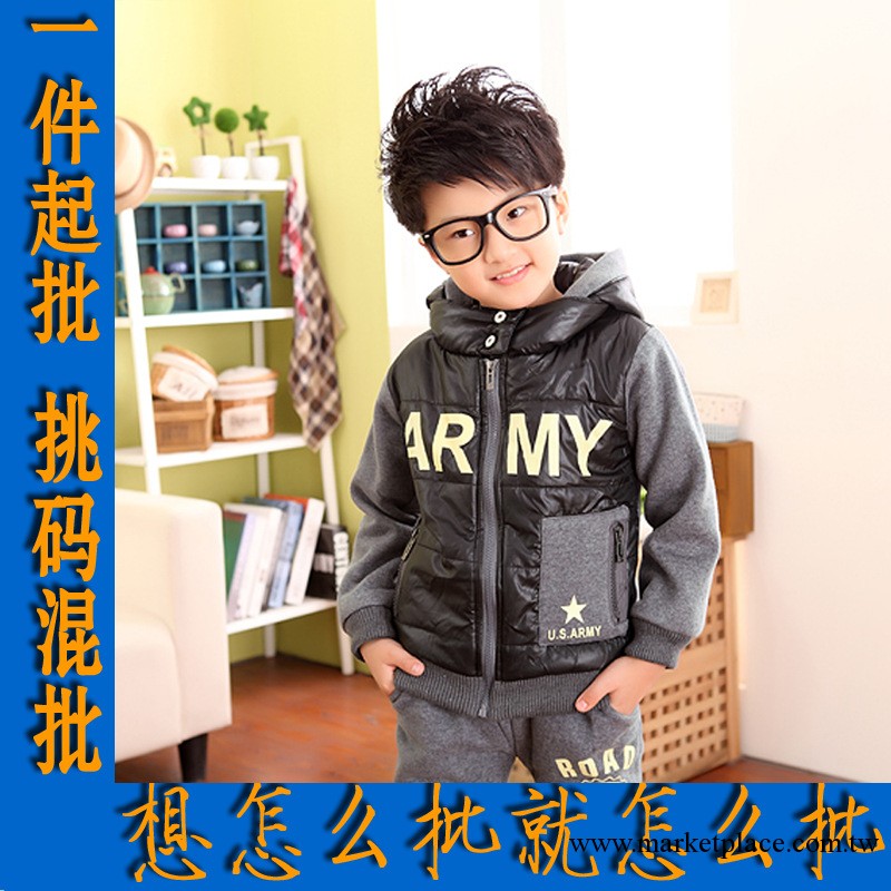 新款兩件套童裝校服大衛衣男童冬裝爆款，童套裝加厚新加絨 旭緣工廠,批發,進口,代購
