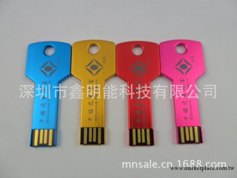 深圳隨身碟廠傢批發金屬鑰匙隨身碟  鑰匙扣隨身碟 4GB批發・進口・工廠・代買・代購