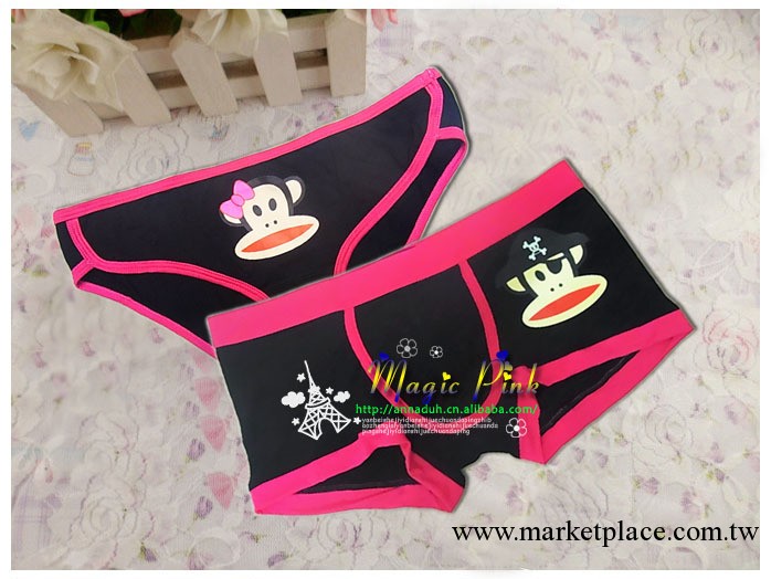 歐美風大時尚猴子純棉平角內褲 男士女士內褲短褲情侶卡通內褲工廠,批發,進口,代購