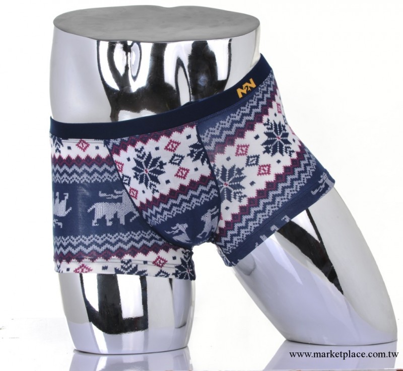 n2n美國莫代爾男士內褲正品 舒適中腰U凸透氣民族風四角平角內褲工廠,批發,進口,代購