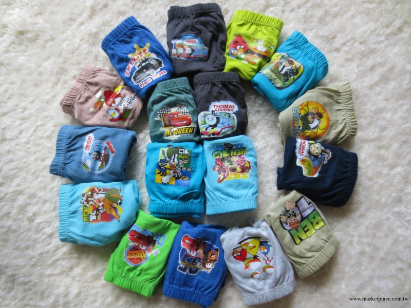 廠傢促銷 特批男童內褲 外貨純棉卡通三角褲批發工廠,批發,進口,代購