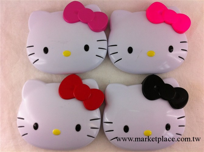 廠傢直銷 HELLO KITTY 翻蓋式卡通化妝鏡 大KT鏡 KT貓頭鏡 雙面鏡工廠,批發,進口,代購