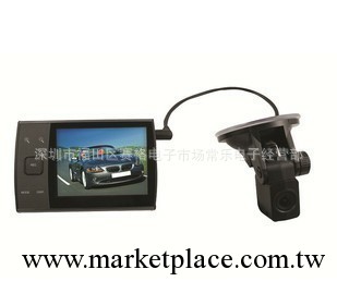 S3000L 高清行車記錄儀 前後分離式雙鏡頭/3.5寸超大屏記錄儀工廠,批發,進口,代購