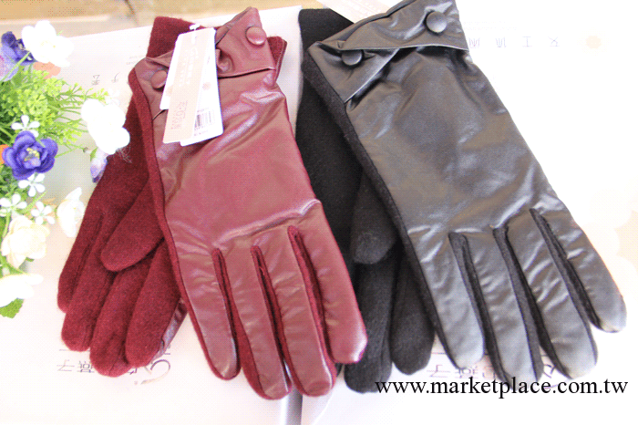 引玉-白雲燕子正品 BY-D099羊毛加皮保暖手套 女士冬款手套工廠,批發,進口,代購