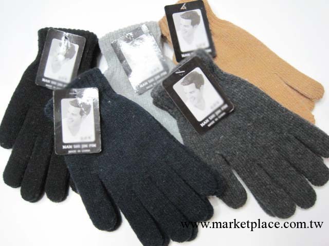 批發韓版 時尚 保暖 冬季男士手套 騎行 羊毛 純色 正品 拉絨手套工廠,批發,進口,代購