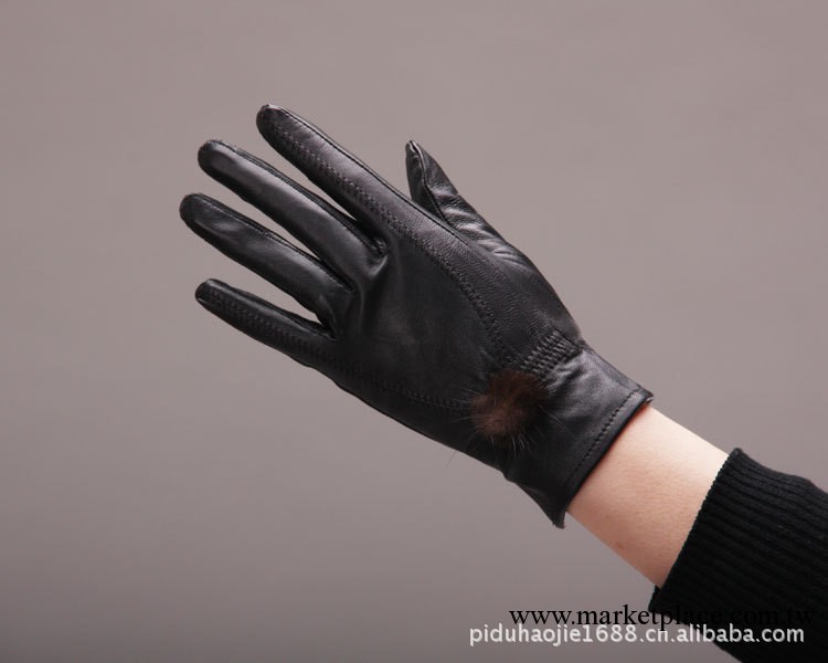海寧皮革城熱賣女士真皮手套，保暖模特真皮手套工廠,批發,進口,代購