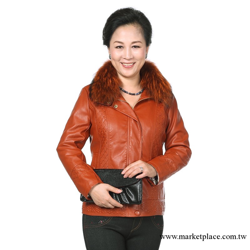 廠傢直銷中老年皮衣  女士皮衣外套 休閑時尚皮衣女 特批款女裝工廠,批發,進口,代購