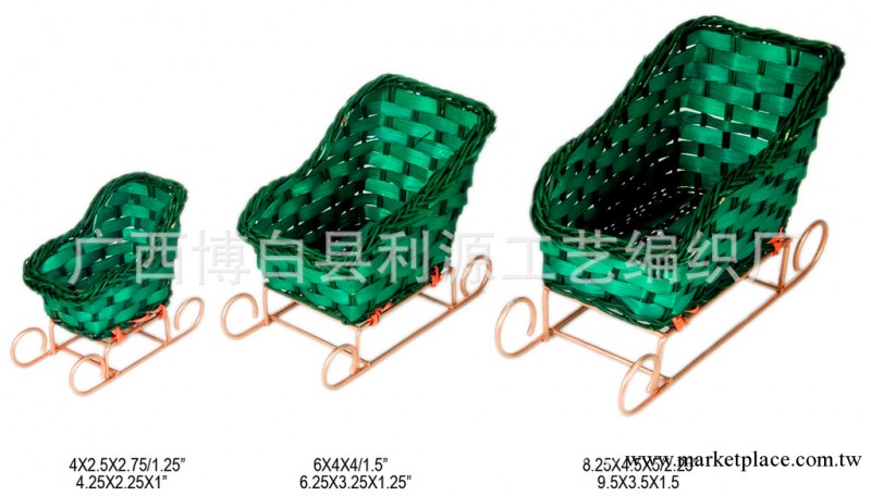 供應編織聖誕節雪車 聖誕節禮品 聖誕節裝飾物 聖誕節籃子工廠,批發,進口,代購