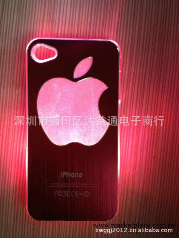 iPhone 4S蘋果手機殼 來電閃手機殼 七彩LED發光外殼 工廠直銷工廠,批發,進口,代購