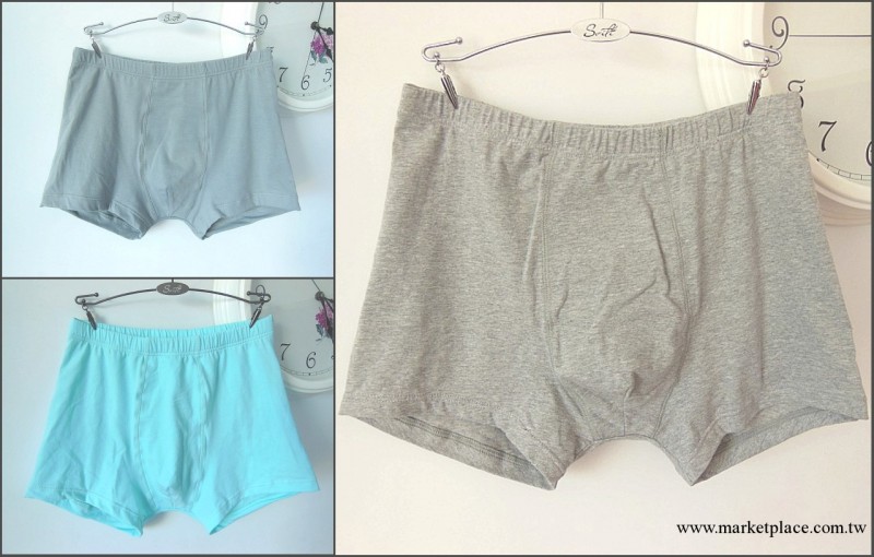 強烈推薦　精品男士純棉面料平腿內褲平角褲　多色工廠,批發,進口,代購