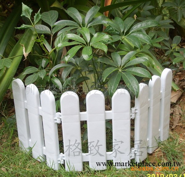 白色塑料PVC柵欄 塑料圍欄 護欄 籬笆 園林用品(圖)工廠,批發,進口,代購