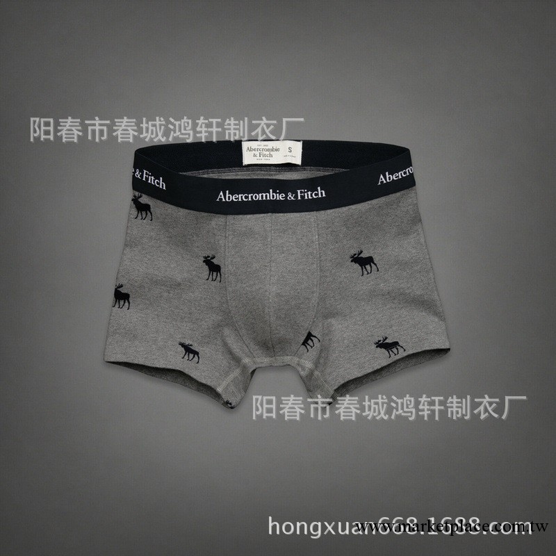 最新獨一特色爆款主打澳洲品牌AF阿貝克隆比男士中腰U凸平角內褲工廠,批發,進口,代購