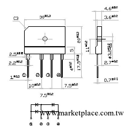 25A600V整流器D25XB60 全新原裝新電源工廠,批發,進口,代購