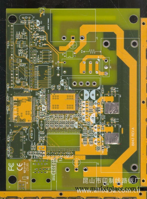 昆山電路板 PCB  單面噴錫板工廠,批發,進口,代購