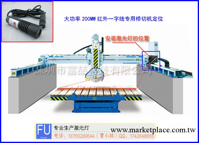 石材機械專用一字形狀激光燈  高亮度紅光一字定位激光器工廠,批發,進口,代購