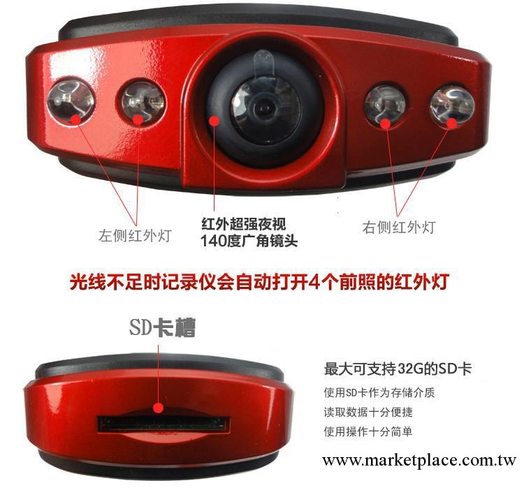 2013年爆款商品 A185L 車載DVR 行車記錄儀，4燈紅外夜視工廠,批發,進口,代購