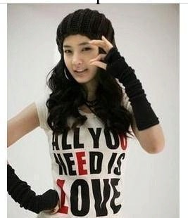廠傢直銷手套批發 半指保暖手臂套露指長手套女腕套毛線針織袖套工廠,批發,進口,代購