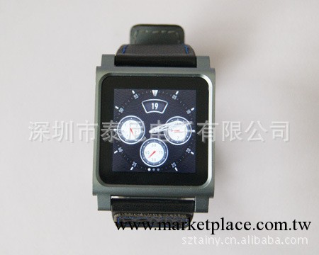 航空鋁材+真皮iPod nano 6 腕表帶工廠,批發,進口,代購