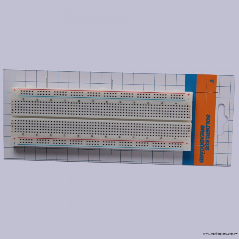 【廠傢直銷】830孔無焊面包板 pcb線路板 電路板工廠,批發,進口,代購