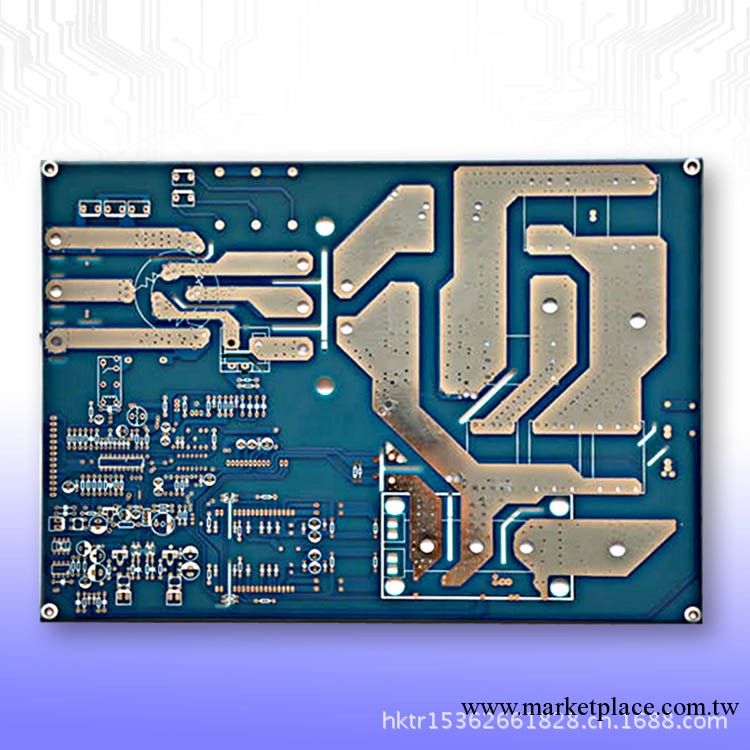 【軍工級材料】廣東電路板廠24小時FR-4雙面藍油噴錫PCB線路板工廠,批發,進口,代購