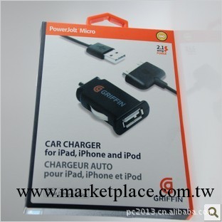 格裡芬/griffin 新款超薄車載充電器2.1A車充iPad/iPod/iPhone4s工廠,批發,進口,代購
