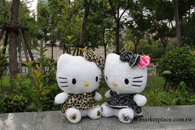 廠傢直銷各種大小毛絨玩具各種商務禮品正版KT豹紋hello kitty工廠,批發,進口,代購