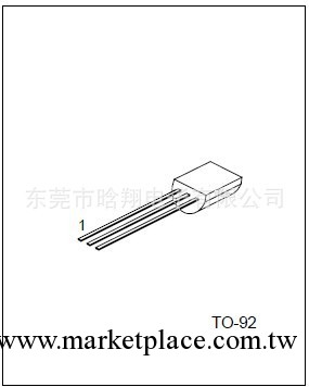 供應高品質原裝可控矽（(晶閘管) PCR406-400V/0.6A/T0-92工廠,批發,進口,代購