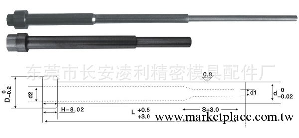 加工司筒 SKD61司筒 SKH51司筒 司筒針工廠,批發,進口,代購