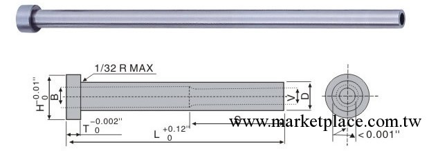 【廣東模具配件廠】HASCO 標準H13司筒(H13射銷套筒)工廠,批發,進口,代購