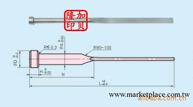 SKH51扁梢SKH51直式銷 SUJ2射梢板導套工廠,批發,進口,代購