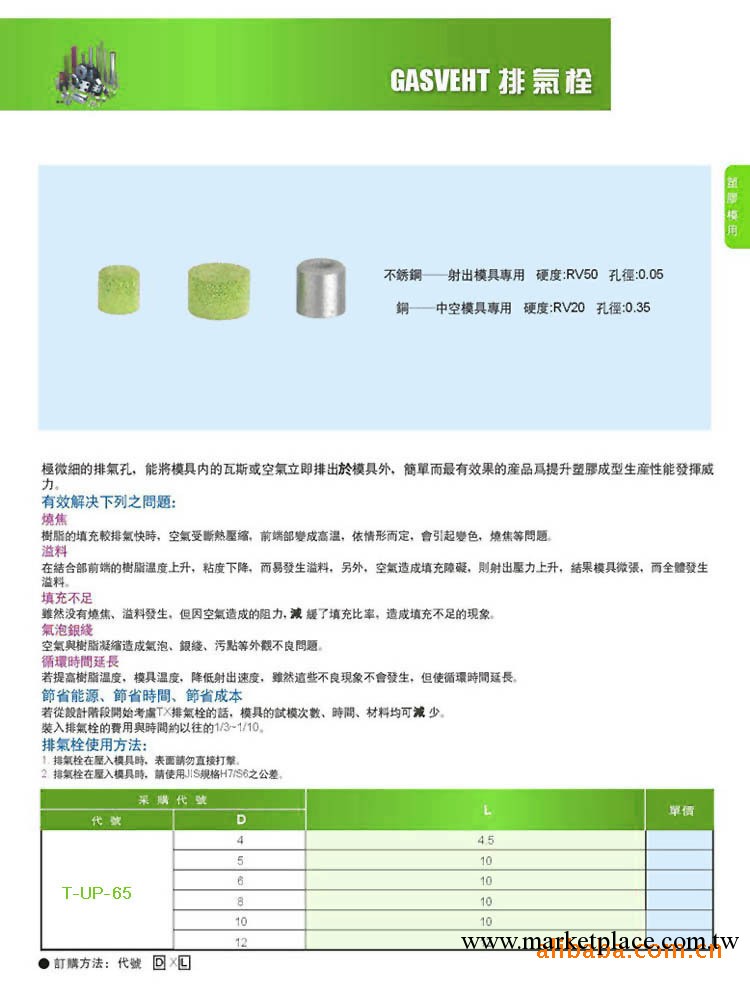 排氣拴  CUMSA可換式日期章 圓頂針工廠,批發,進口,代購