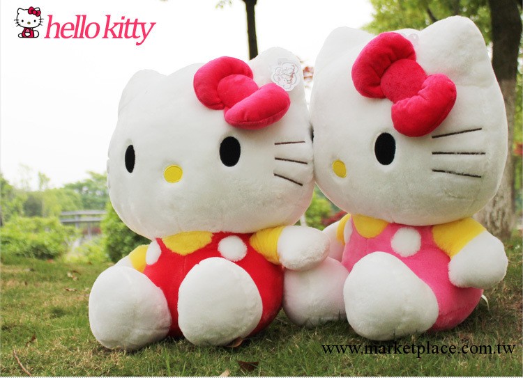 正品背帶Hello Kitty毛絨蝴蝶結 毛絨公仔 婚慶生日結婚禮物禮品工廠,批發,進口,代購