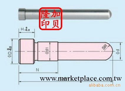 SUJ2斜撐梢SKH51直式方形梢  SKD11工廠,批發,進口,代購