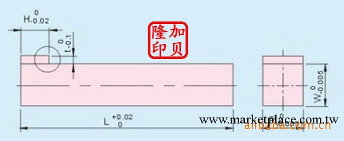 SKH51凸式方形梢定位圈A型 SUJ2拖梢工廠,批發,進口,代購