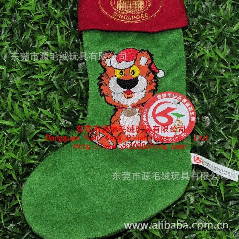 聖誕節必備 聖誕節裝飾禮物 聖誕禮品 毛絨聖誕襪子 綠色工廠,批發,進口,代購