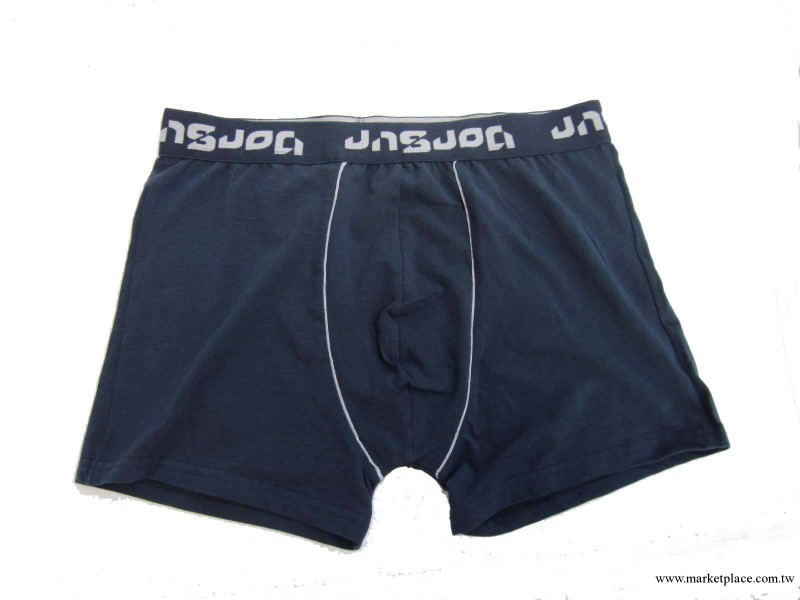 男內褲外貿出口歐洲 高品質舒適彈力萊卡棉男平角褲深藍色四角褲工廠,批發,進口,代購