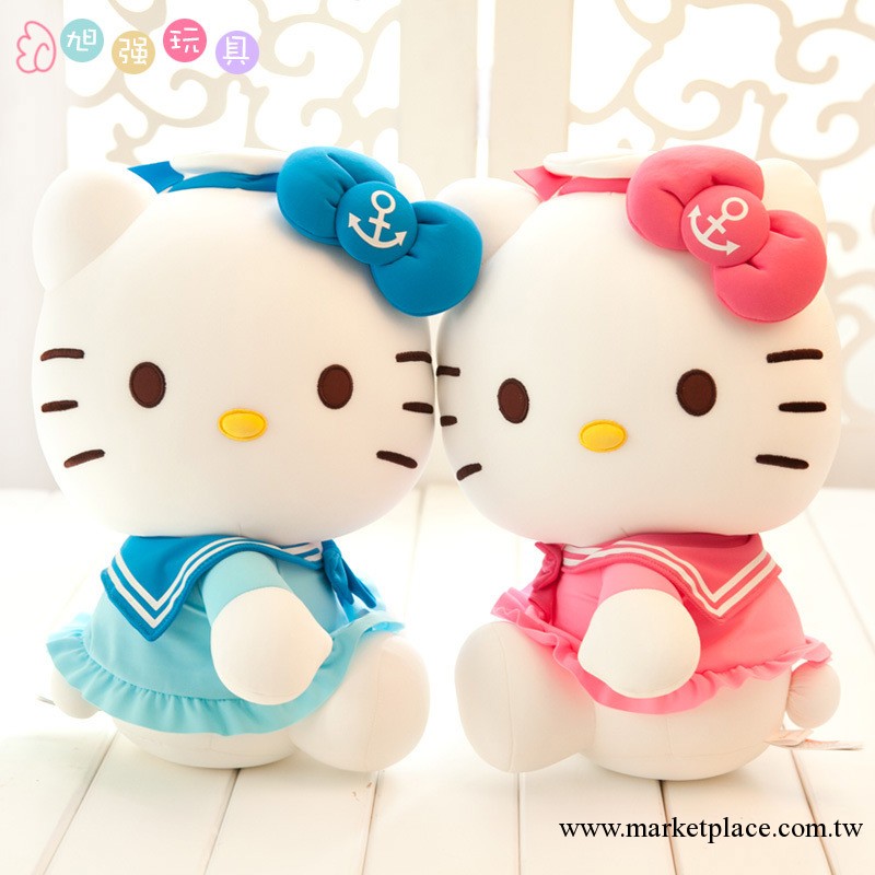 正版 水手hello kitty凱蒂貓 公仔 泡沫粒子填充工廠,批發,進口,代購