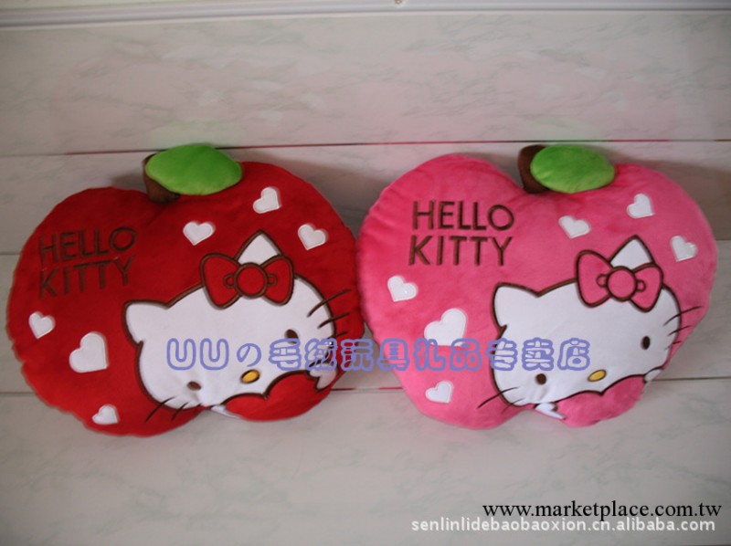 hello kitty靠墊抱枕 凱蒂貓 水果KITTY貓 靠墊 女孩禮品工廠,批發,進口,代購