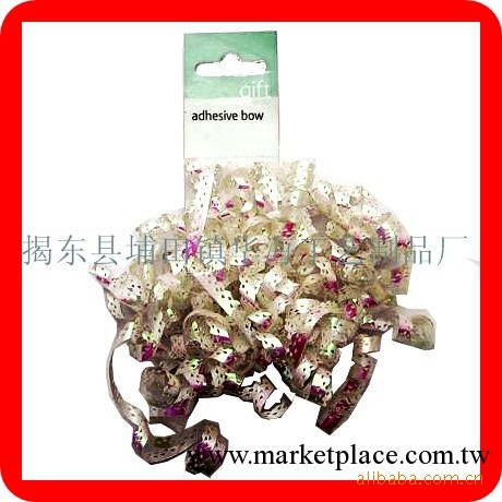 Curly bow 塑料卷卷花 聖誕禮品花 聖誕禮品裝飾用品工廠,批發,進口,代購