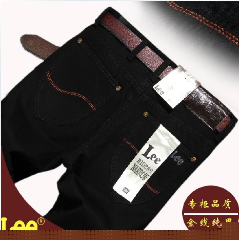 新款lee正品男士牛仔褲 韓版加厚修身牛仔長褲 廠傢直銷一件代發工廠,批發,進口,代購