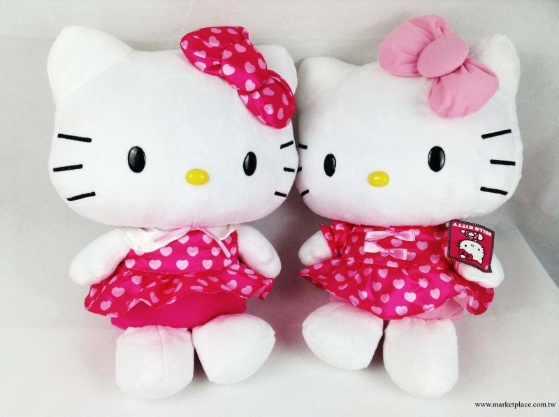 外貿尾單美國正品HELLO KITTY 超柔凱蒂貓毛絨玩具工廠,批發,進口,代購