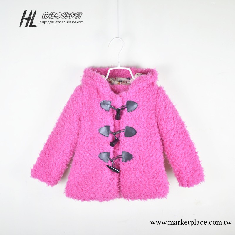女童冬款毛毛連帽棉衣外套 3色入 外貿童裝批發 311018工廠,批發,進口,代購