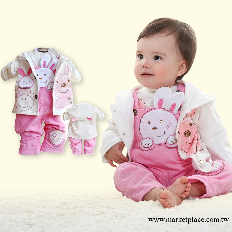夥拼【姿嬰谷 】2013 童套裝 全棉 外貿童裝 嬰兒裝  418工廠,批發,進口,代購