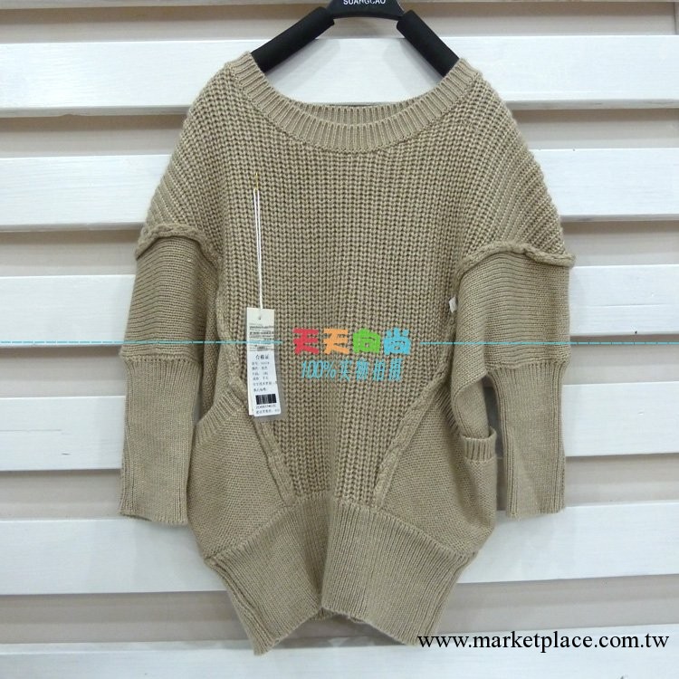 2013韓國女童寬松羊毛針織毛衣 小童套頭兒童圓領蝙蝠袖毛衫韓版工廠,批發,進口,代購
