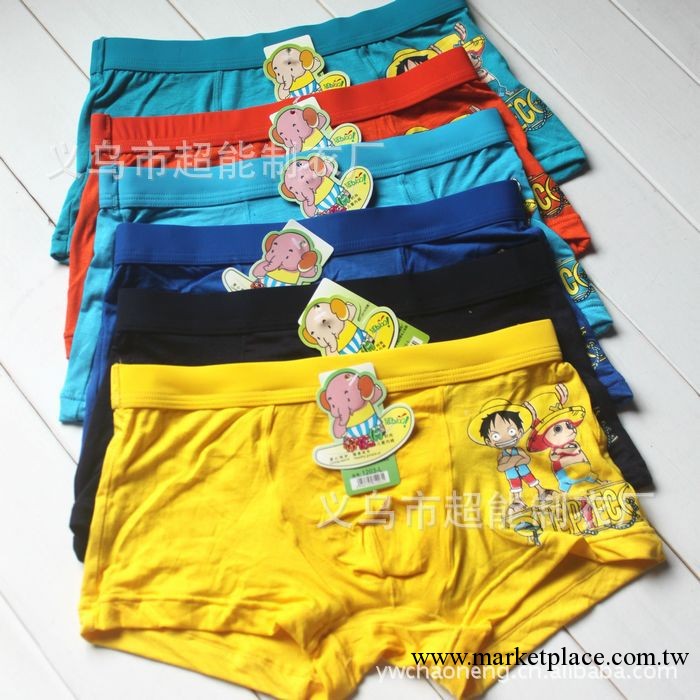 男童平角內褲可愛卡通海賊王學生內褲1203#莫代爾棉高檔兒童內褲工廠,批發,進口,代購