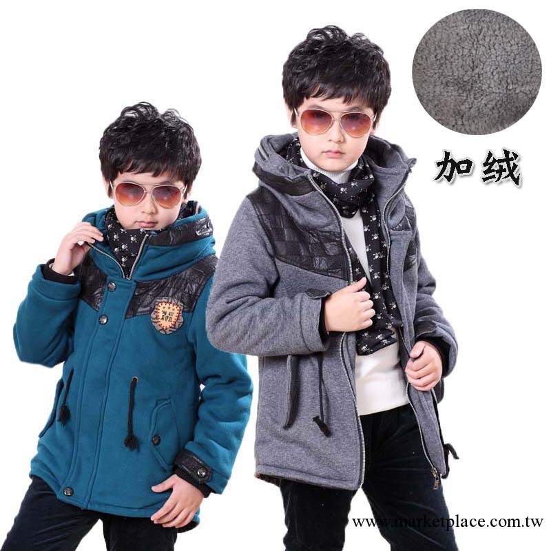 童裝男童2013冬裝新款韓版兒童運動休閑大衛衣寶寶風衣外套工廠,批發,進口,代購