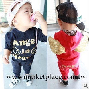 韓版秋款童套裝 Angel天使翅膀寶寶套裝工廠,批發,進口,代購