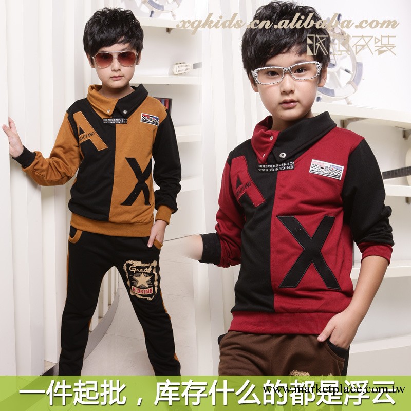 童套裝 2013新款男童套裝 韓版童裝批發 織裡廠傢一件代發工廠,批發,進口,代購